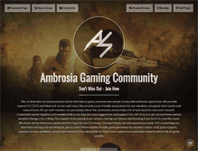 Tablet Screenshot of ambrosia-servers.com